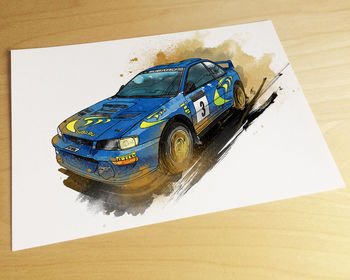 Subaru Impreza World Rally Car Illustration, 2 of 2