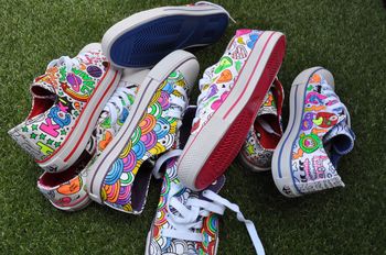 Rainbow Pattern Colour In Children's Shoes, 5 of 9
