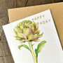 Gold Foiled Artichoke Birthday Card, thumbnail 1 of 4