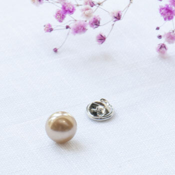 Champagne Faux Pearl Modesty Pin, 3 of 10