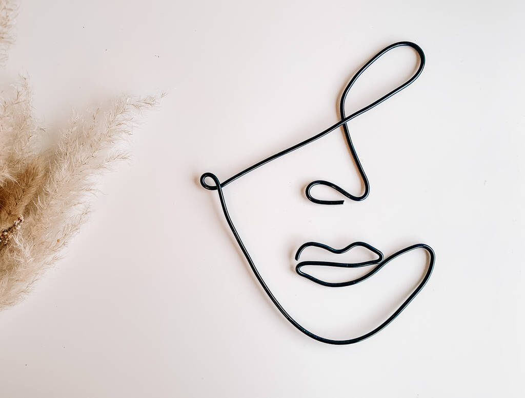 Wire Face Abstract Art By Dolly Sheep