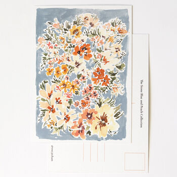 The Stone Blue And Peach Postcard Collection, 5 of 9