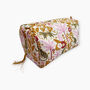 Leopard Print Cotton Washbag, Make Up Bag, With Waterproof Lining Pink, thumbnail 4 of 4