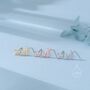 Sterling Silver Asymmetric White Hydrangea Cz Stud Earrings, thumbnail 5 of 12