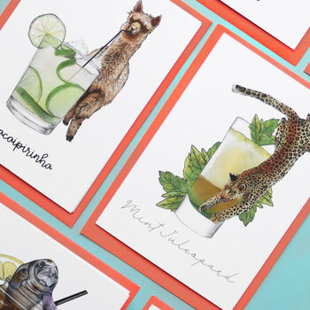 Mint Juleopard Cocktail Card, 3 of 4