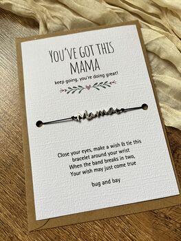 New Mummy / New Mum Wish Bracelet, 4 of 6