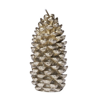 Pale Gold Christmas Pinecone Candle, 2 of 3