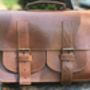 Brown Leather Satchel, thumbnail 5 of 7