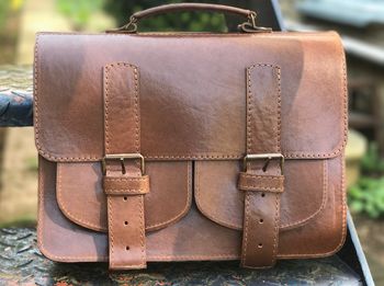 Brown Leather Satchel, 5 of 7