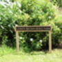 Engraved Oak House Sign With Painted Background, thumbnail 2 of 9