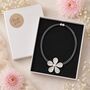 Daisy Statement Magnetic Bib Necklace, thumbnail 3 of 5