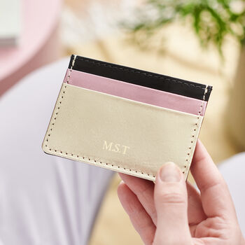 Personalised Women's Leather Card Holder, 2 of 2