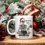 Funny Christmas Skeleton Mug – “Look At Me Being All Festive” White Ceramic Mug, thumbnail 4 of 5