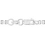 Mens Sterling Silver Heavy Box Chain Necklace, thumbnail 2 of 9