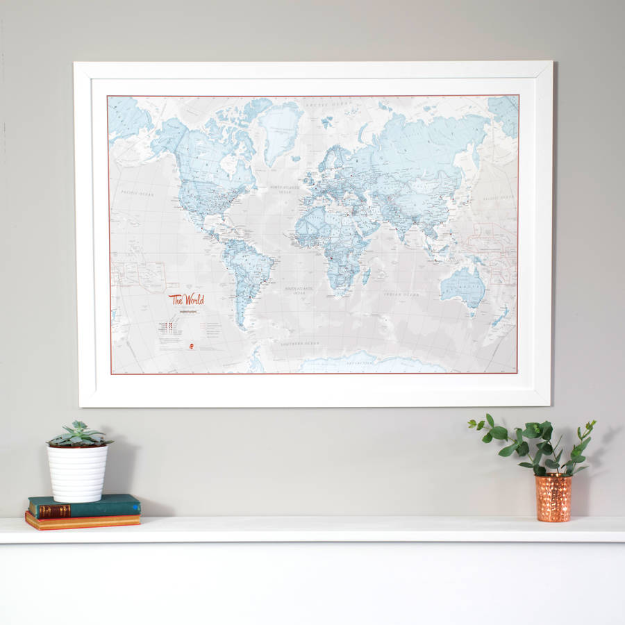 Map Of The World Art Print, 1 of 11