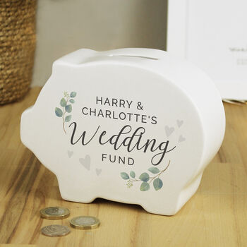 Personalised Wedding Savings Piggy Bank Gift, 2 of 2