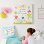 Children's Personalised Bee Happy Cushion, thumbnail 5 of 6