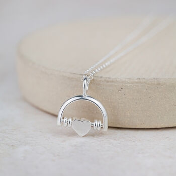Sterling Silver Beaded Spinner Pendant, 2 of 5