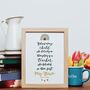 Behind Every Child Print Personalised Teacher Gift, thumbnail 5 of 5