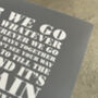 Personalised Favourite Lyrics Poster, thumbnail 5 of 12