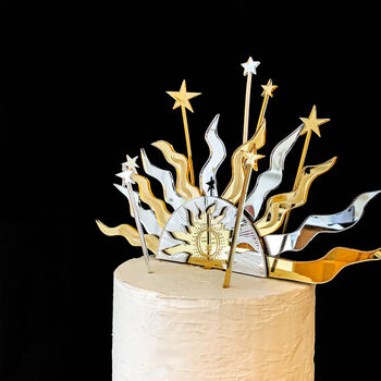 Re Usable Sun And Stars Cake Topper, 3 of 6