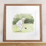 Watercolour Line Hobby Portrait – Custom Hand Drawn Illustration Gift, thumbnail 5 of 11