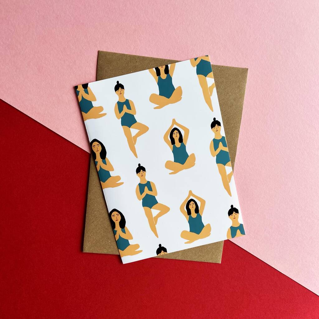 Yoga Card By Lora O'Callaghan | notonthehighstreet.com