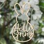 Hanging Hello Spring Wooden Sign, thumbnail 3 of 4