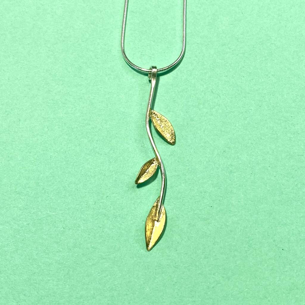 Laurel Leaf Pendant By Angie Young Designs | notonthehighstreet.com