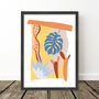 Tropical Leaf Abstract Desertum Print, thumbnail 7 of 8