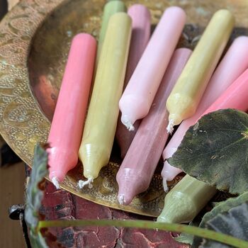 10 Dinner Candles 18cm X 22mm | Pink Mixed Assortment, 5 of 5