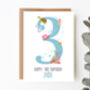 Personalised Children's Birthday Card Coral Reef, thumbnail 2 of 3