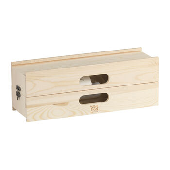 Customisable Sign Wooden Wine Boxx, 4 of 4