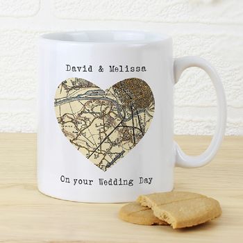Personalised Map Heart Mug, 3 of 5