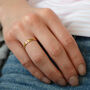9ct Solid Gold Personalised Love Heart Text Ring, thumbnail 3 of 7