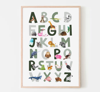 Animal Alphabet Nursery Decor, 5 of 11