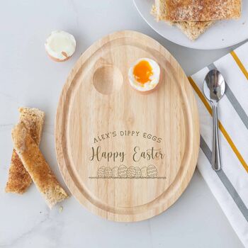 Personalised Happy Easter Breakfast Egg Board, 2 of 3