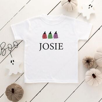 Personalised Halloween Ghost Babygrow/Sleepsuit/T Shirt, 3 of 3