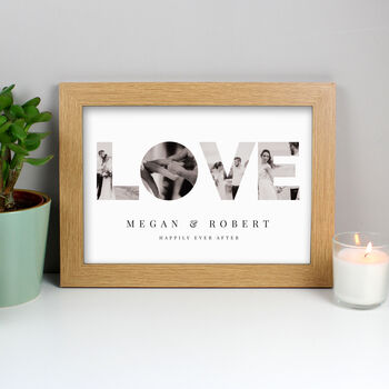 Personalised Photo Love Framed Print, 4 of 10