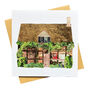 Cute Cottage Architecture Greetings Card, thumbnail 1 of 2