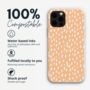Orange Rain Dots Biodegradable Phone Case, thumbnail 2 of 8