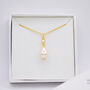 Deco Inspired Pearl Pendant Necklace, thumbnail 5 of 8