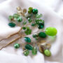 Emerald Bloom Hair Pin, thumbnail 7 of 7