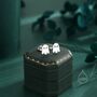 Tiny Little Cute Ghost Stud Earrings In Sterling Silver, thumbnail 1 of 12