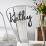 Personalised Wedding Chair Sign, thumbnail 1 of 11