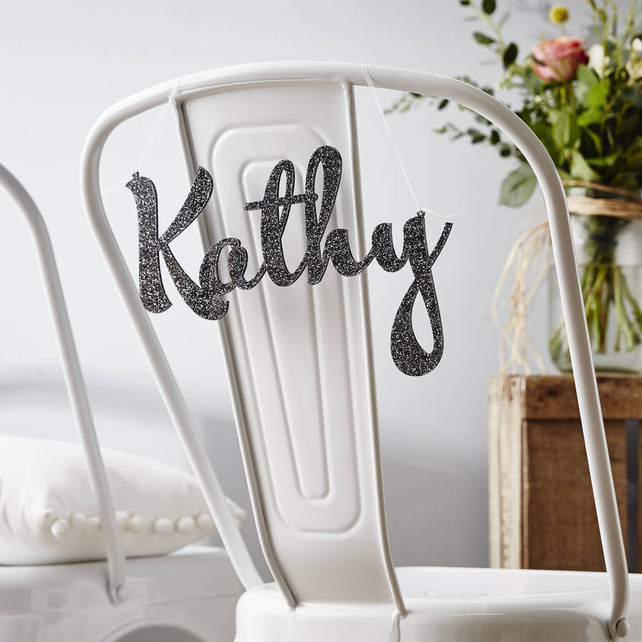 Personalised Wedding Chair Sign, 1 of 11