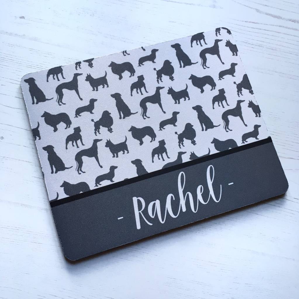 personalised dog print mouse mat by hope and halcyon