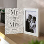 Personalised Wedding Photo Frame For Couple, thumbnail 1 of 5