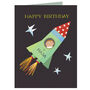 Mini Space Happy Birthday Card, thumbnail 2 of 5