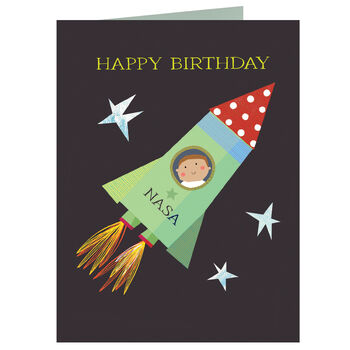 Mini Space Happy Birthday Card, 2 of 5
